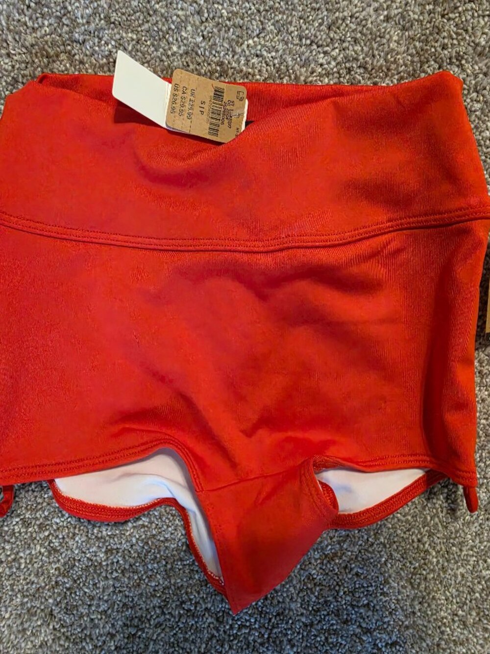NWT Victoria's Secret PINK Gym to Swim Bikini Bottoms - Red Size small